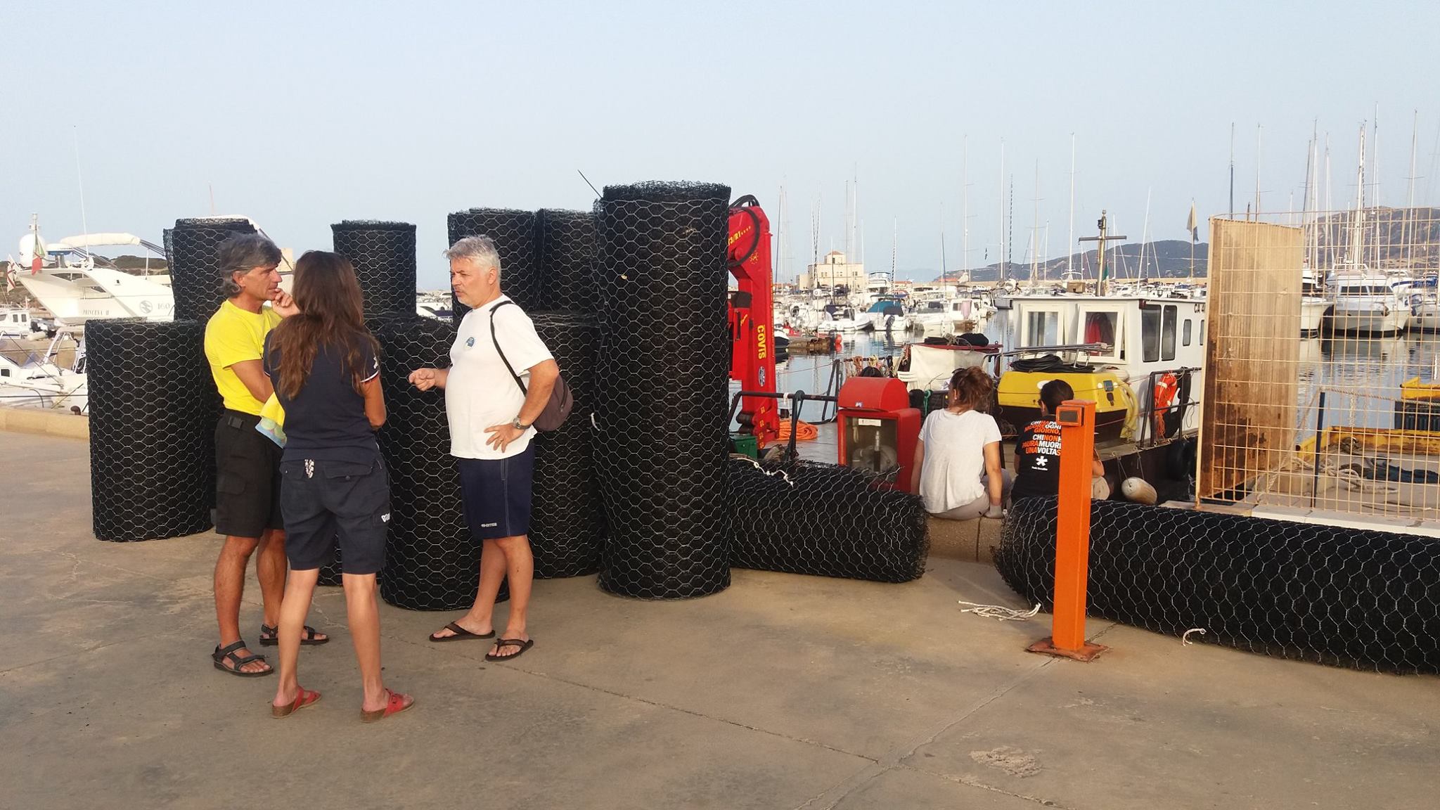 Posizionamento di geostuoie nelle aree degradate della Prateria di Posidonia oceanica