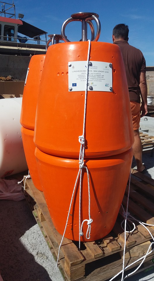 posizionamento gavitelli di ormeggio