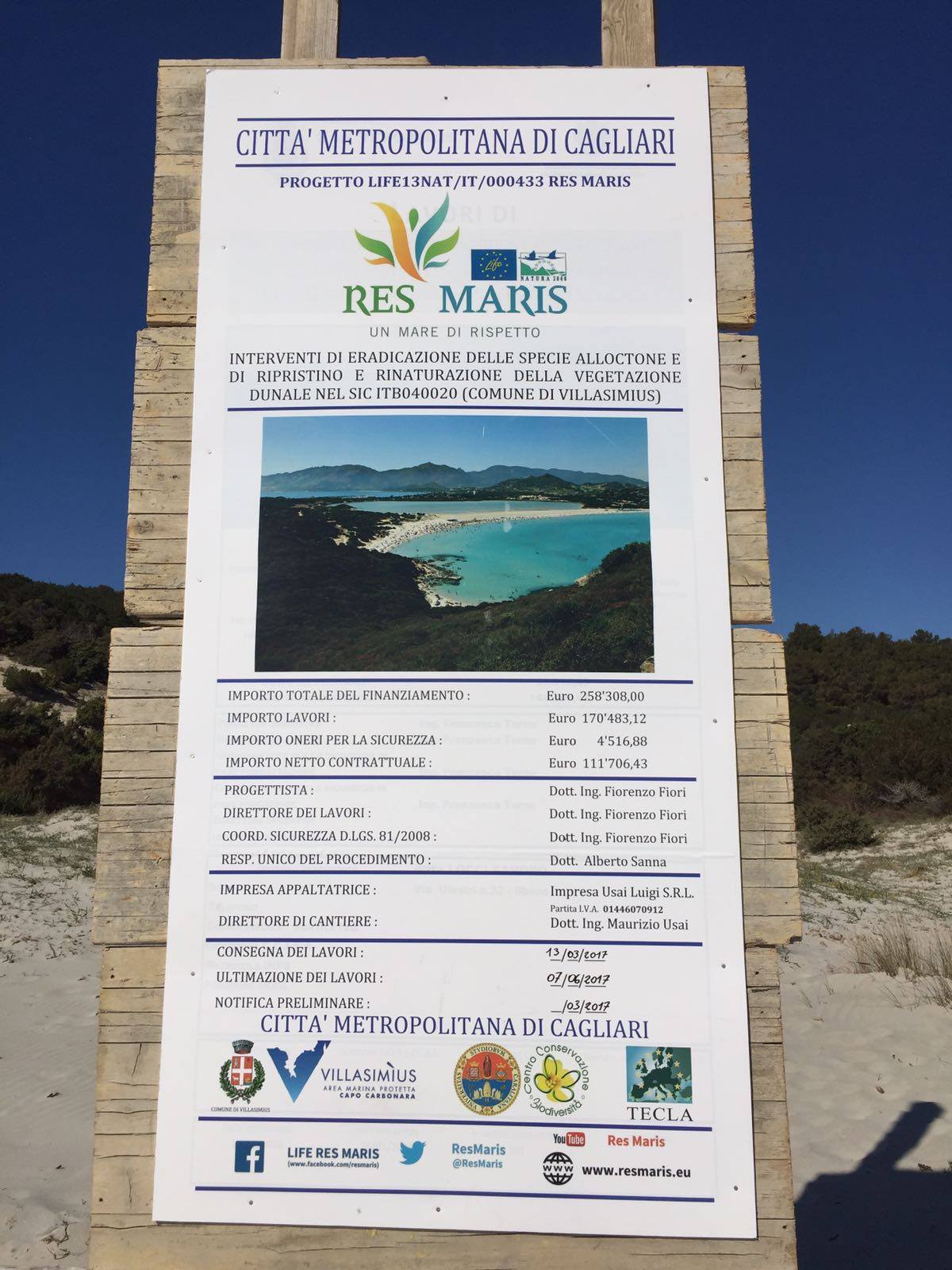 Interventi di eradicazione delle specie aliene invasive e di ripristino e rinaturazione della vegetazione dunale nel SIC