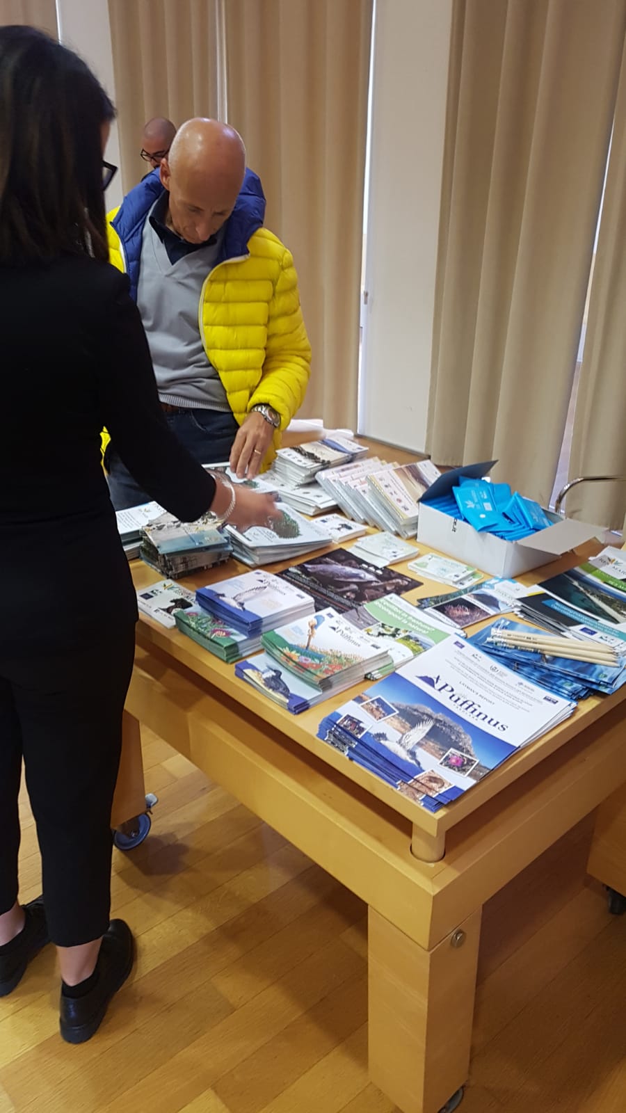 materiali informativi a disposizione